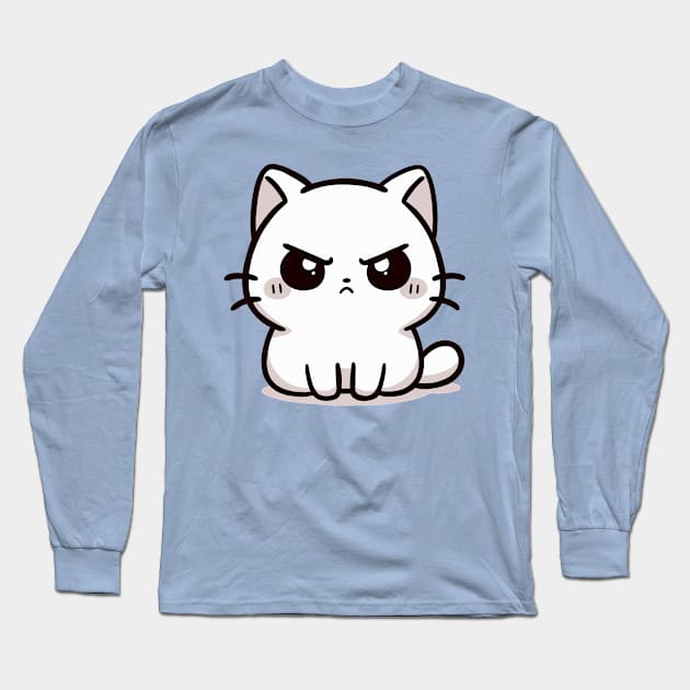 angry cat Long Sleeve T-Shirt by ArtisticBox